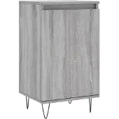 vidaXL Dressoir 40x35x70 cm bewerkt hout grijs sonoma