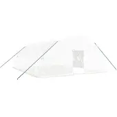 vidaXL Tuinkas met stalen frame 48 m² 8x6x2,85 m wit