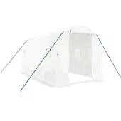 vidaXL Tuinkas met stalen frame 8 m² 4x2x2 m