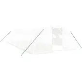 vidaXL Tuinkas met stalen frame 40 m² 10x4x2 m wit