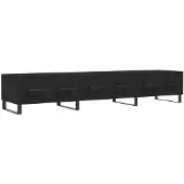 vidaXL Tv-meubel 150x36x30 cm bewerkt hout zwart