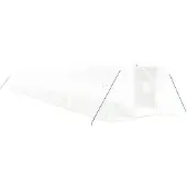 vidaXL Tuinkas met stalen frame 66 m² 22x3x2 m wit
