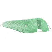 vidaXL Tuinkas met stalen frame 110 m² 22x5x2,3 m groen