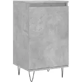 vidaXL Dressoir 40x35x70 cm bewerkt hout betongrijs