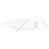 vidaXL Tuinkas met stalen frame 144 m² 24x6x2,85 m wit