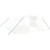 vidaXL Tuinkas met stalen frame 24 m² 6x4x2 m wit