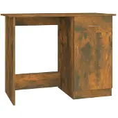 vidaXL Bureau, gerookt eikenfineer, 100x50x76 cm, houtvezelplaat