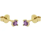 Karma Oorknoppen zirkonia Lavender