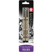 Sakura Pigma micron 01 - Zwart - 0,25mm - 2stuks