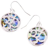 BERK Oorbellen ohm met paua schelp
