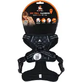 Spotted! Pro Harnas No-Pull – Borstomvang 41-50 cm – Hondentuigje met QR-penning – Hondenharnas anti trek – Waterproof – Maat XXS - Antraciet
