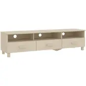 vidaXL Tv-meubel HAMAR 158x40x40 cm massief grenenhout honingbruin