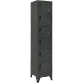 vidaXL Lockerkast 38x40x180 cm staal antracietkleurig