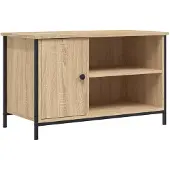 vidaXL Tv-meubel 80x40x50 cm bewerkt hout sonoma eikenkleurig