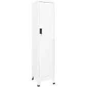 vidaXL Lockerkast 38x45x180 cm staal wit