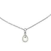 Victorious Dames Ketting - Zilver - Model: Crystal Water