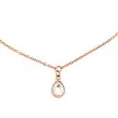Victorious Dames Ketting - Rosé Goud - Model: Crystal Water
