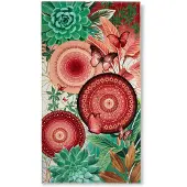 Hip strandlaken mandala's, bladeren en vlinders Multi - 100% katoen velours - 100 x 180 cm