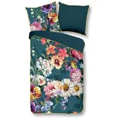 Descanso Dekbedovertrek Novara Petrol Satijn 24-140 x 200 / 220 cm | 1-Persoons