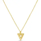 Victorious Dames Ketting Goud – Driehoek Hanger – 41 t/m 46 CM