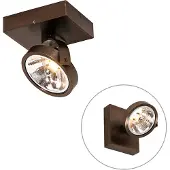 QAZQA Design spot donkerbrons draai en kantelbaar - Go