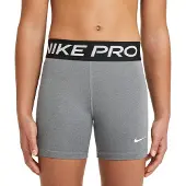 Nike Sportbroek 'Pro' grijs gemêleerd / zwart / wit