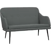 vidaXL Bankje 110x76x80 cm stof donkergrijs