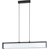 Eglo Valdelagrano-Z, flexibele bevestiging, zwart, wit, zwart, wit, stof, staal, hout, zwart, voor binnengebruik