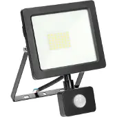 ORNO ALLED 30W LED-Strahler mit PIR, 2400lm, IP44, 4000K, Alu + Glas