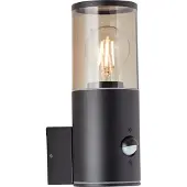 Brilliant Zwarte Buitenlamp Sergioro Met Sensor