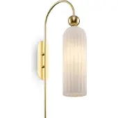 Maytoni Wandlamp Antic, messing / goud, Woon-/ Eetkamer, Glas, Modern, wandlamp