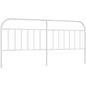vidaXL Vervangend hoofdbord metaal wit 193 cm