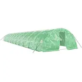 vidaXL Tuinkas met stalen frame 120 m² 24x5x2,3 m groen