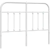 vidaXL Vervangend hoofdbord metaal wit 120 cm