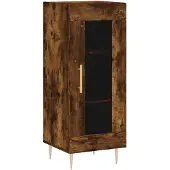 vidaXL Dressoir 34,5x34x90 cm bewerkt hout gerookt eiken
