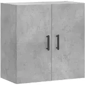 vidaXL Wandkast 60x31x60 cm bewerkt hout betongrijs