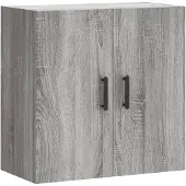 vidaXL Wandkast 60x31x60 cm bewerkt hout grijs sonoma eikenkleurig