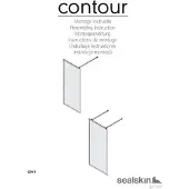 Sealskin Inloopdouche Contour 88x200cm - Geborsteld Staal Profiel - 6 Mm Helder Glas