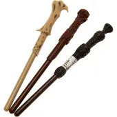 Harry Potter drie toverstokken pennen set