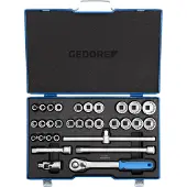 Gedore 2546043 Dopsleutelset Metrisch 1/2 (12,5 mm) 31-delig
