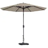 Madison Parasol Paros Luxe Auto Tilt Ecru Grade 6 (300 x 300 cm)