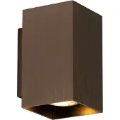 QAZQA Moderne wandlamp donkerbrons vierkant 2-lichts - Sandy