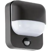 Eglo wandlamp met sensor E27 | Trabada | IP44 | Zwart