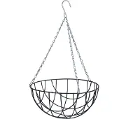 Nature Hangingbasket groen inclusief ketting H16xØ30 cm