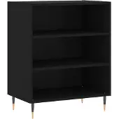 vidaXL Dressoir 57x35x70 cm bewerkt hout zwart