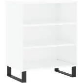 vidaXL Dressoir 57x35x70 cm bewerkt hout hoogglans wit