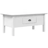 vidaXL Salontafel BODO 100x55x46 cm massief grenenhout wit