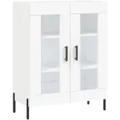 vidaXL Dressoir 69,5x34x90 cm bewerkt hout wit