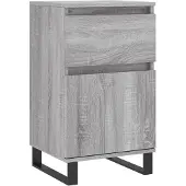 vidaXL Dressoir 40x35x70 cm bewerkt hout grijs sonoma