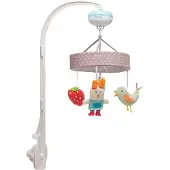 GiraffeKids Wiegenmobielen, 13055 Urban Garden Muzikaal Mobiel Voor 0+ Maanden
